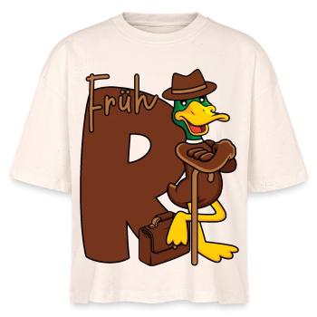 Frührente Rente R Ente Frührentnerin Frührentner - Stanley/Stella Frauen Boxy Bio-T-Shirt Nova - Natur - Vorne - Luana (180cm)