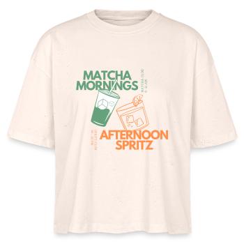 Matcha Mornings & Afternoon Spritz - Stanley/Stella Frauen Boxy Bio-T-Shirt Nova - Natur - Vorne