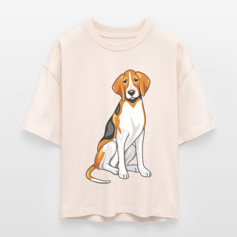 Sitzender Foxhound Stanley/Stella Frauen Boxy Bio-T-Shirt Nova