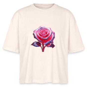 Chrom Rose - Stanley/Stella Frauen Boxy Bio-T-Shirt Nova - Natur - Vorne
