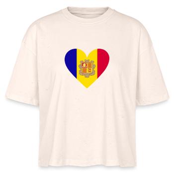 Andorra Heart - Stanley/Stella Frauen Boxy Bio-T-Shirt Nova - Natur - Vorne