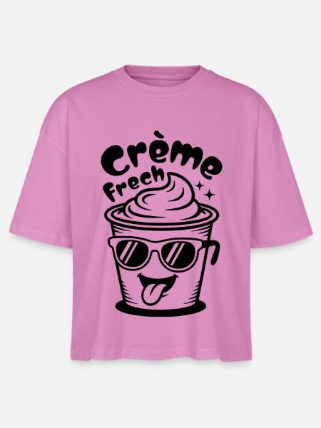 Crème Frech - Stanley/Stella Frauen Boxy Bio-T-Shirt Nova - Pink