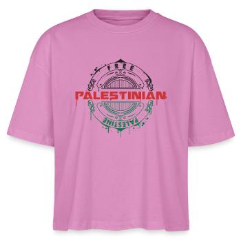 Palestinian - Stanley/Stella Nova Women’s Boxy Organic T-Shirt - pink - Front