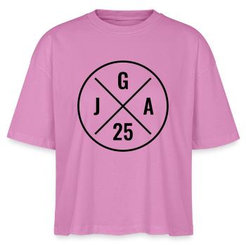 JGA 2025 - Junggesellenabschied 2025 - JGA 25 - Stanley/Stella Frauen Boxy Bio-T-Shirt Nova - Pink - Vorne
