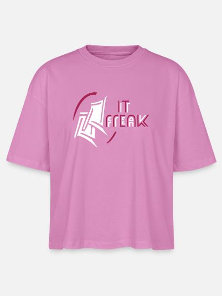 IT Freak Computer - Stanley/Stella Frauen Boxy Bio-T-Shirt Nova - Pink