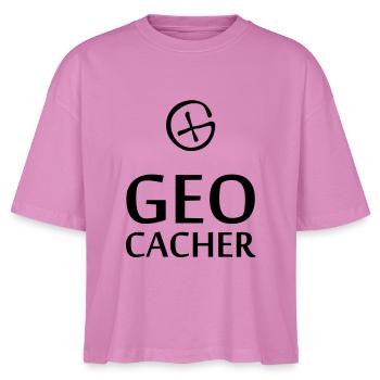 Geocacher - Stanley/Stella Frauen Boxy Bio-T-Shirt Nova - Pink - Vorne