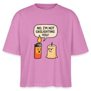 No, I'm not manipulating you - Stanley/Stella Nova Women’s Boxy Organic T-Shirt - pink - Front
