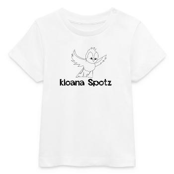 kloana Spotz-kleiner Spatz,Austrian dialect - Baby Organic T-shirt by Stanley/Stella - white - Front