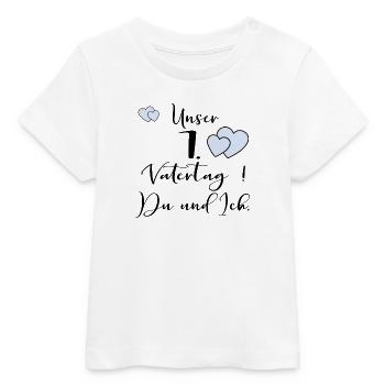 ERSTER VATERTAG SÄUGLING BABY - Baby Organic T-Shirt Baby Creator von Stanley/Stella - Weiß - Vorne