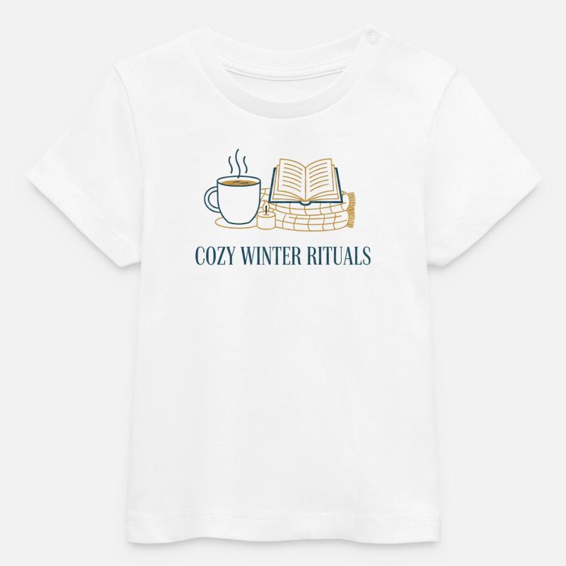 Rituels d’hiver douillets - T-shirt bébé bio Stanley/Stella - blanc