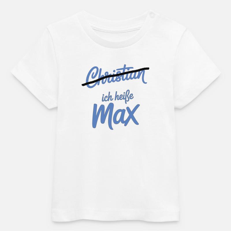 Christian Max Combo - T-shirt bébé bio Stanley/Stella - blanc