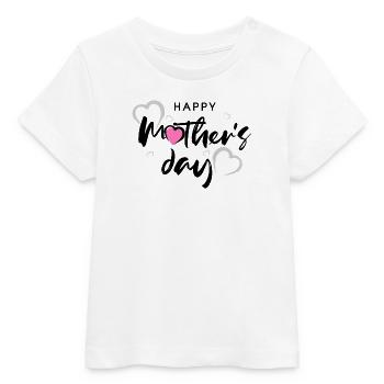 Bonne chemise de la fête des mères - T-shirt bébé bio Stanley/Stella - blanc - Devant