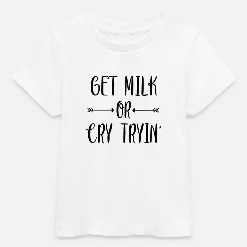 Dicton bébé - T-shirt bébé bio Stanley/Stella - blanc