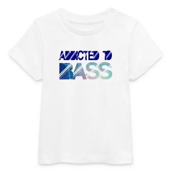 Addicted to bass - Baby Organic T-shirt by Stanley/Stella - white - Front