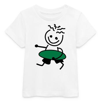 FRED MIT BRETT - Baby Organic T-Shirt Baby Creator von Stanley/Stella - Weiß - Vorne