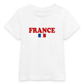 France - T-shirt bébé bio Stanley/Stella - blanc - Devant