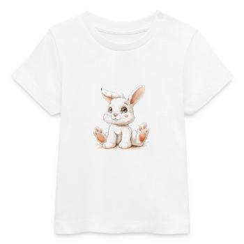 Mein Hase - Baby Organic T-Shirt Baby Creator von Stanley/Stella - Weiß - Vorne