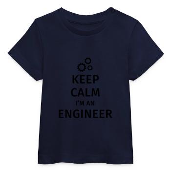 Keep Calm I'm an Engineer - Baby Organic T-Shirt Baby Creator von Stanley/Stella - Weiß - Vorne