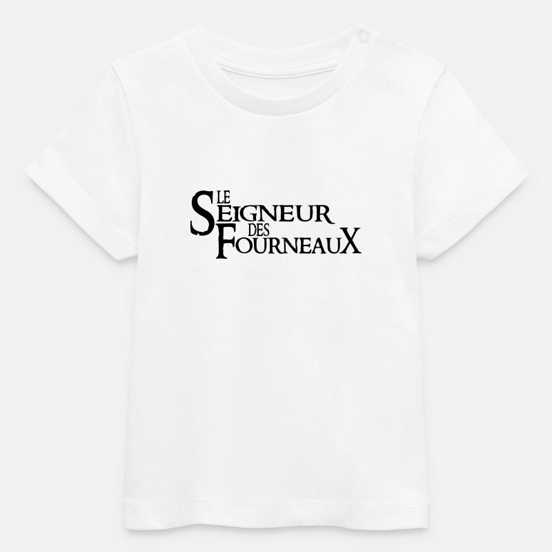 seigneur des fourneaux - T-shirt bébé bio Stanley/Stella - blanc