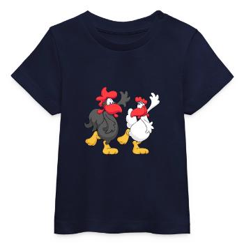 Couples de danse de poulet - T-shirt bébé bio Stanley/Stella - blanc - Devant