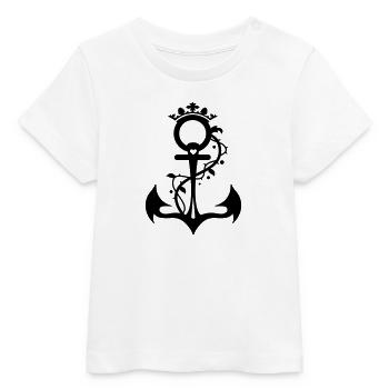 The anchor - faith, hope, love - Baby Organic T-shirt by Stanley/Stella - white - Front