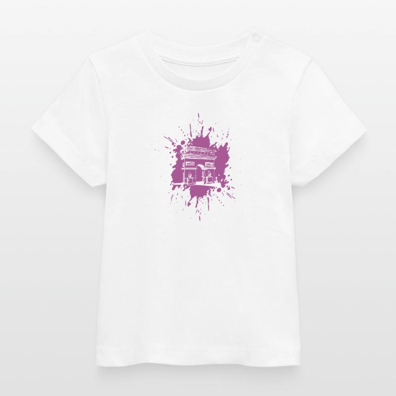 Arc de triomphe | Triumpfbogen Paris | Splash Baby Organic T-Shirt Baby Creator von Stanley/Stella