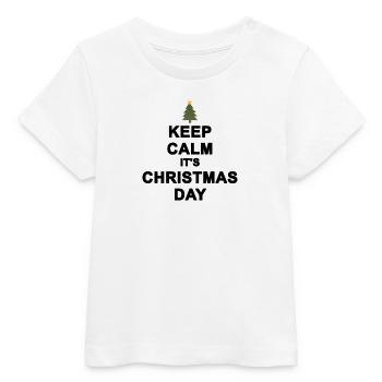 Keep calm Christmas - Baby Organic T-shirt by Stanley/Stella - white - Front