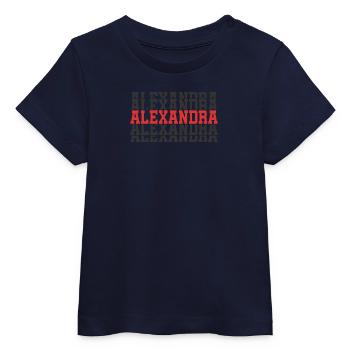 Alexandra t-shirt stacked text gift t-shirt - Baby Organic T-shirt by Stanley/Stella - white - Front