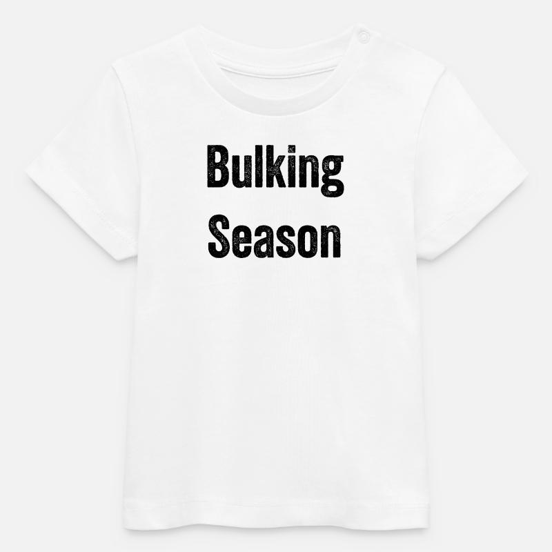 Saison de prise de masse – Mode de gain de masse - T-shirt bébé bio Stanley/Stella - blanc