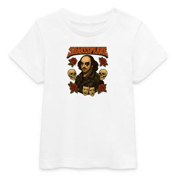 Shakespeare Rock Star - Baby Organic T-shirt by Stanley/Stella - white - Front