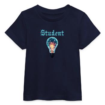 Student Design – Light Bulb Energy & Inspiration - Baby Organic T-shirt by Stanley/Stella - white - Front