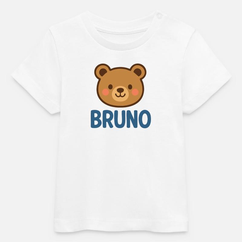 Bruno - T-shirt bébé bio Stanley/Stella - blanc
