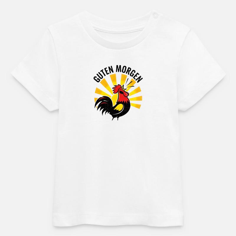 Coq Bonjour - T-shirt bébé bio Stanley/Stella - blanc
