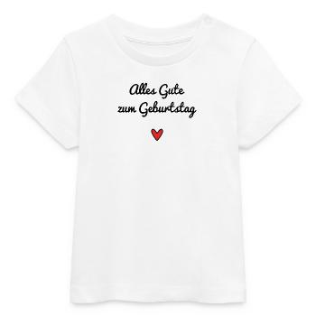 Alles Gute zum Geburtstag. Autriche. ANNIVERSAIRE. - T-shirt bébé bio Stanley/Stella - blanc - Devant