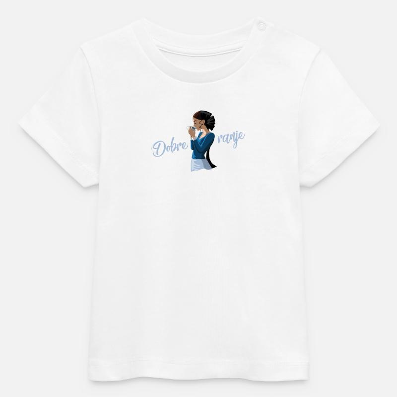 DOBRE RANJE - T-shirt bébé bio Stanley/Stella - blanc