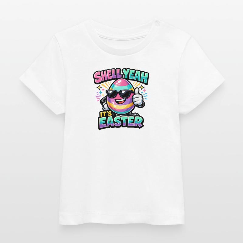 Shell Yeah It's Easter Ostern Spruch Hell yeah T-shirt bébé bio Stanley/Stella