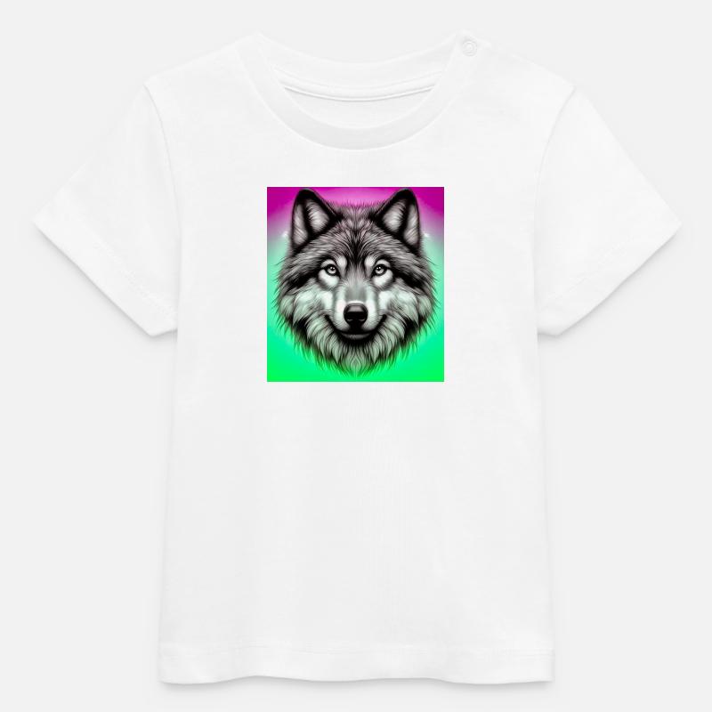 Loup - T-shirt bébé bio Stanley/Stella - blanc