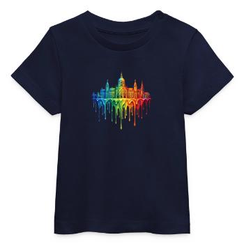 Hanover with colorful gradient color - Baby Organic T-shirt by Stanley/Stella - white - Front