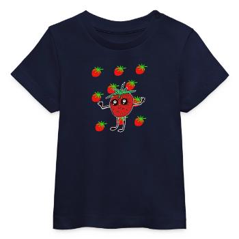 Fraises Fraises Fruits Kawaii - T-shirt bébé bio Stanley/Stella - blanc - Devant