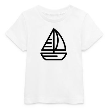 Boot - Baby Organic T-Shirt Baby Creator von Stanley/Stella - Weiß - Vorne
