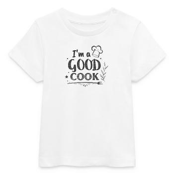 Im a GOOD COOK Chef Chalk - T-shirt bébé bio Stanley/Stella - blanc - Devant