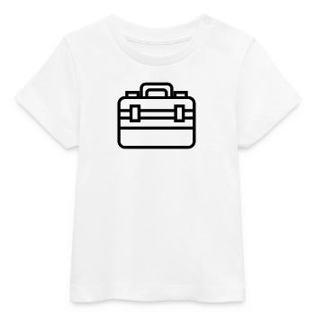 boîte à outils - T-shirt bébé bio Stanley/Stella - blanc - Devant