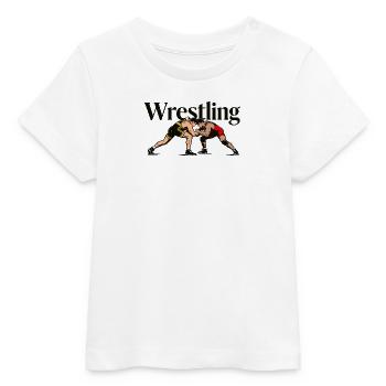 Wrestling - Baby Organic T-shirt by Stanley/Stella - white - Front