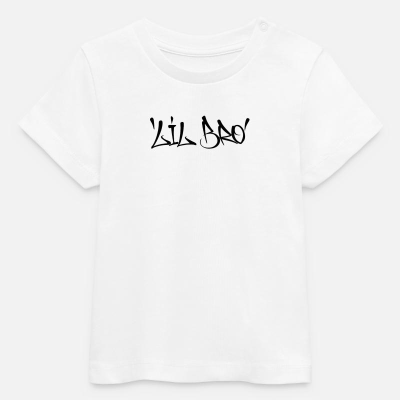 Lil Bro - T-shirt bébé bio Stanley/Stella - blanc