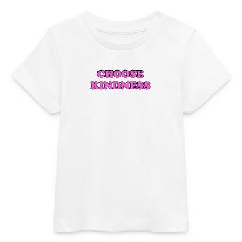 Wählen Sie Kindness pink - Baby Organic T-Shirt Baby Creator von Stanley/Stella - Weiß - Vorne