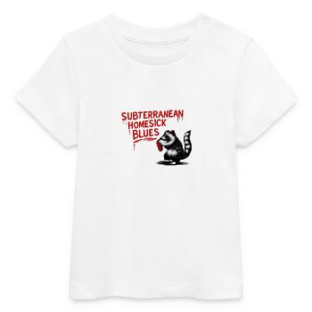Raccoon Blues - Baby Organic T-shirt by Stanley/Stella - white - Front