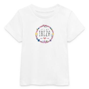 ibiza i left my heart - Baby Organic T-Shirt Baby Creator von Stanley/Stella - Weiß - Vorne