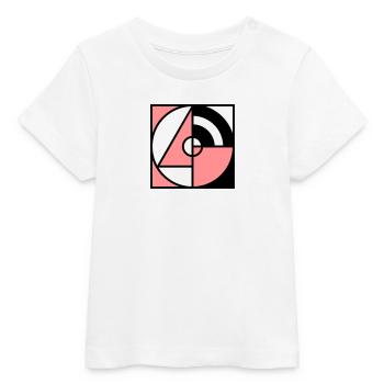 Formes géométriques - T-shirt bébé bio Stanley/Stella - blanc - Devant