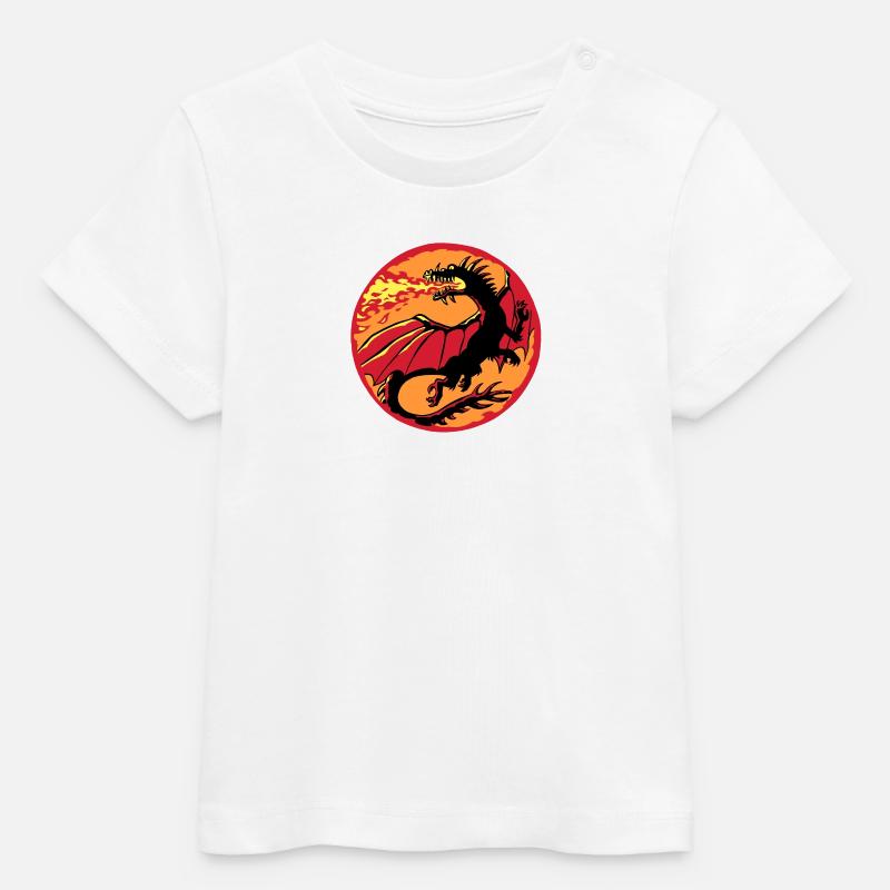 Dragon - T-shirt bébé bio Stanley/Stella - blanc