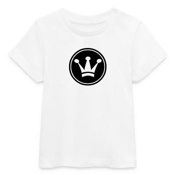 Crown - Baby Organic T-Shirt Baby Creator von Stanley/Stella - Weiß - Vorne